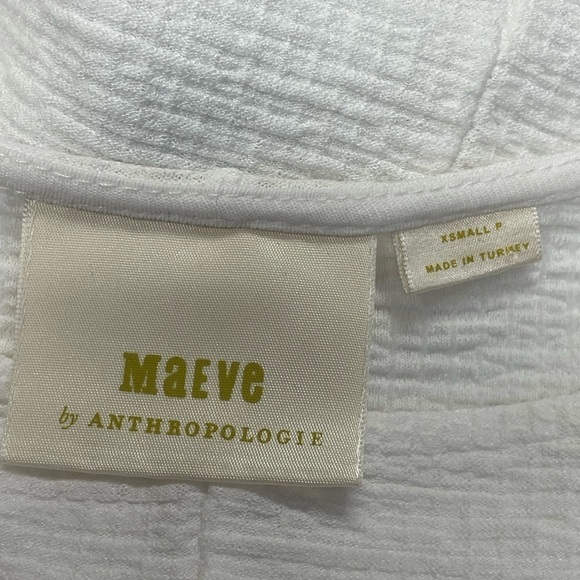 𝅺maeve Anthropology Short Sleeve White Textured Boatneck Doleman Tee, XS - Picture 6 of 7